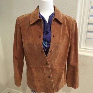 Genuine suede jacket.